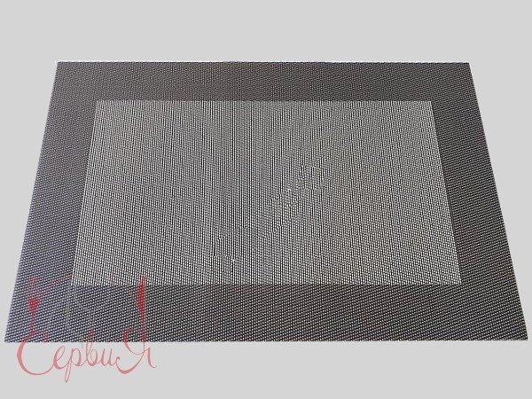 Сет під гаряче вініл 30х45см сірий квадрат 20102_2