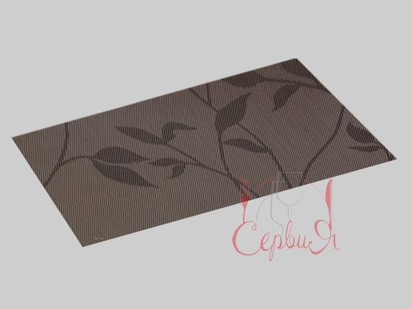 Сет під гаряче вініл 40х35см коричневі листики 17969_2