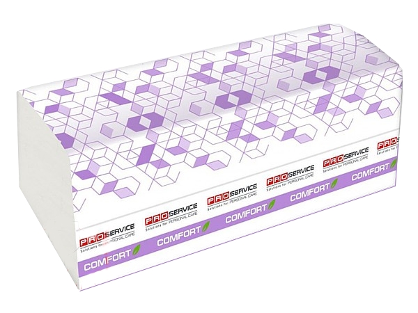 Рушник 2шари Vскладення білий 160шт Comfort eco PRO 33702100_1