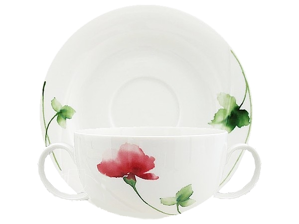 Бульонница с ручками и блюдцем 350мл Orlando Livorno_1