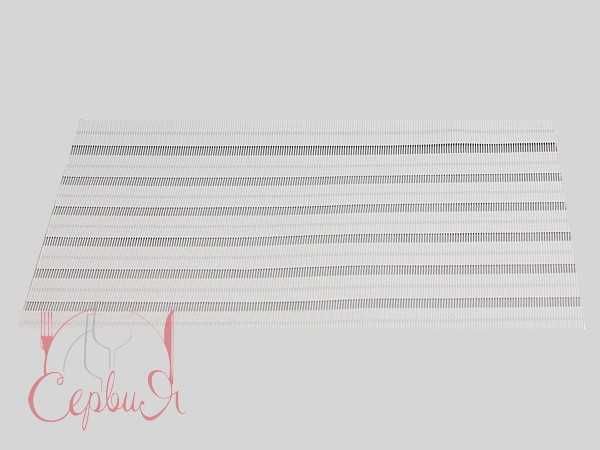 Сет під гаряче вініл 40х35см сірий з сіткою 18905_2