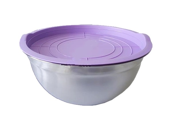 Миска глибока металева д.24см 3,1л з пласт.кришкою 19679_1