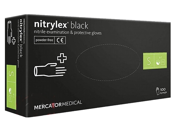 Рукавички нітрілові S чорні 100шт NITRYLEX BLACK PRO 17204200_1