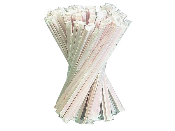 Соломка фреш 21смх6,8мм без згину чорна в інд.упаковці 200шт СП_1