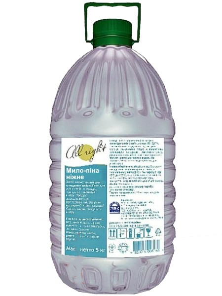 Мило-піна ніжне 5л All right Helper 080200163_1