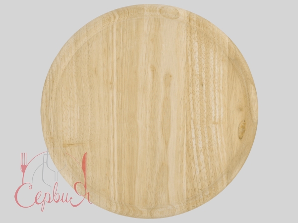 Дошка для піци дерев'яна д.30см_2