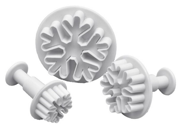 Плунжер кондитерський з 3-х для мастики "Сніжинка" 15698_1