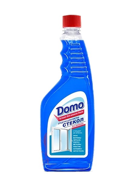 Засіб для миття скла (синій без аміаку) змінний флакон 500мл DOMO 40101_1