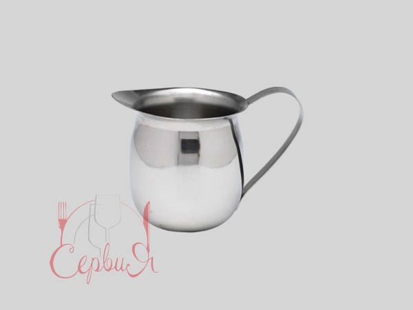 Молочник 90мл нержавіючий Джаг з заокругленим бортиком 208057_2