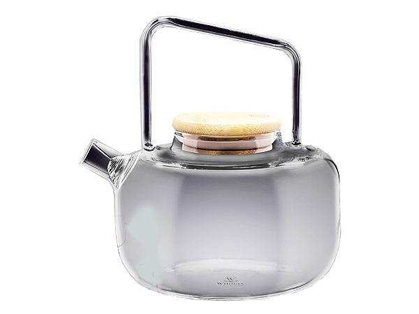 Чайник скляний 800мл з бамб. кришкою Termo Wilmax 888820_1