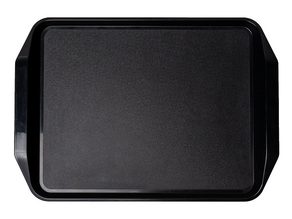 Піднос 43х31см пластик чорний з ручками 504324_1