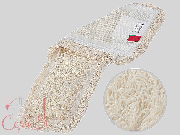 Моп петлевий з бавовни для волог.приб. (кишені/стрічки) 50х16см 18401600_2