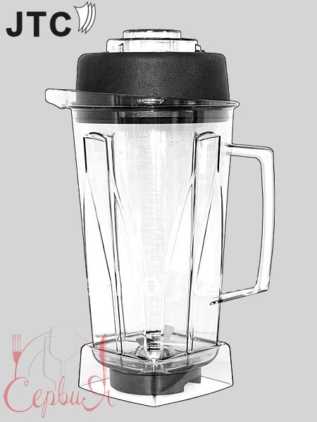 Чаша для блендера JTC прозрачная с ножками 2л_2