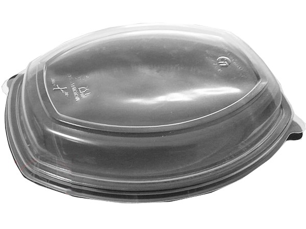 Контейнер РР ланч-бокс 257х202х37мм чорний з прозор.кришкою 1л 10шт 015009/10 СпК-257Ч_1