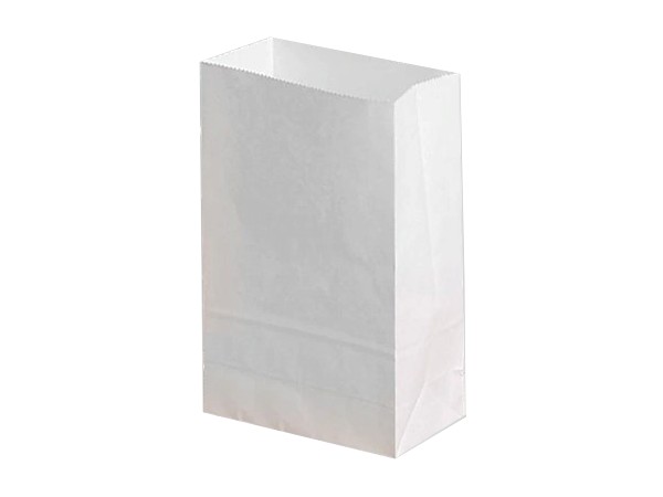 Пакет паперовий с дном 160х100х40мм білий фрі СТ_1