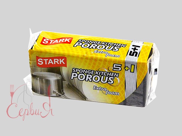 Губки кухонні крупнопористі STARK 5+1шт 5011_2