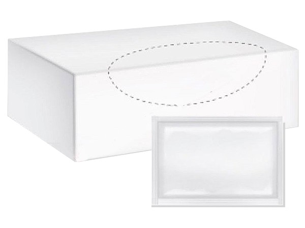 Серветка волога для рук та обличчя в боксі біла 80шт PRO 43109200_1