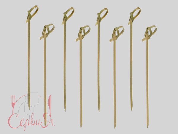 Шпажка для канапе бамбук Вузол 15см 100шт Н_2