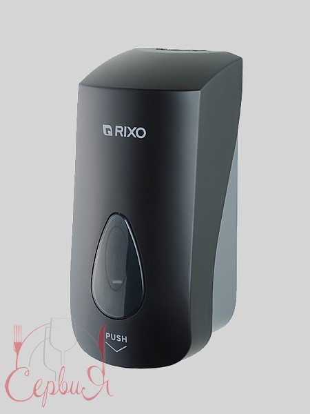 Дозатор мила рідкого чорний 1000мл RIXO S068В_2