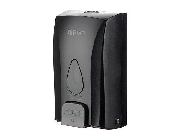 Дозатор мила рідкого чорний 1000мл RIXO S188В_1