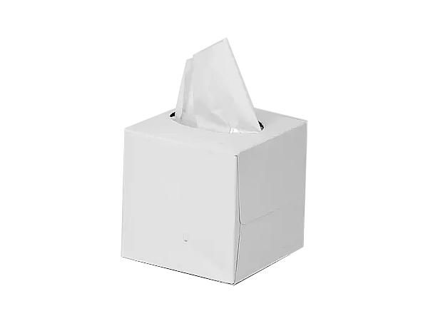 Серветка косметична двошарова біла 80шт в боксі куб PRO43106800_1