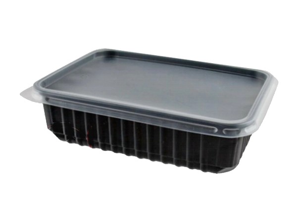 Контейнер РР 179х132х37мм з прозор.кришкою чорне дно 500мл 50шт 015210/015213_1