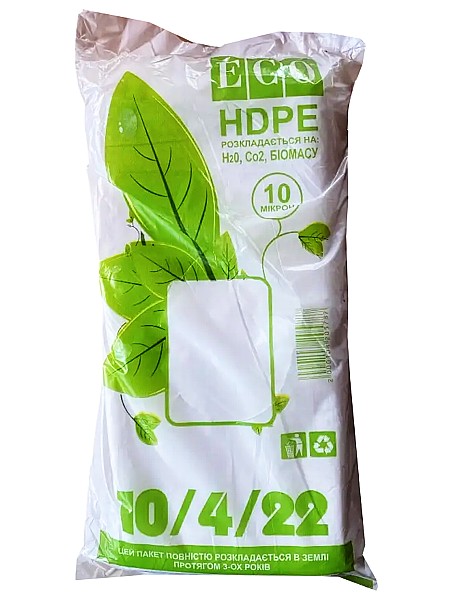 Пакет фасувальний 10х4х22см 10мк HPDE EKO BIO ЛР_1