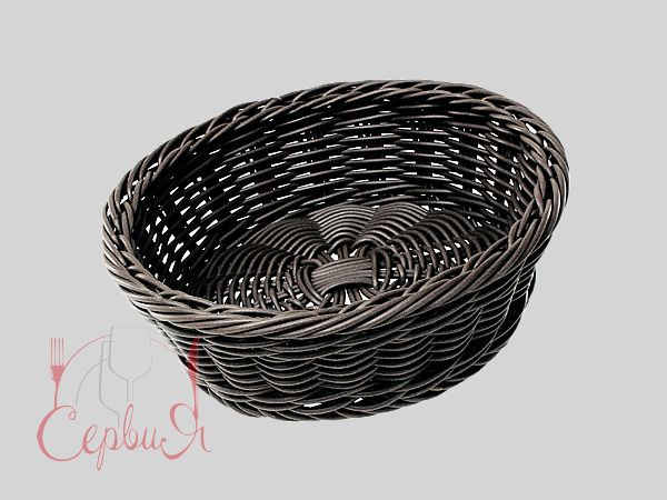 Корзина кругла 190х55мм чорна 522410 FoREST_2