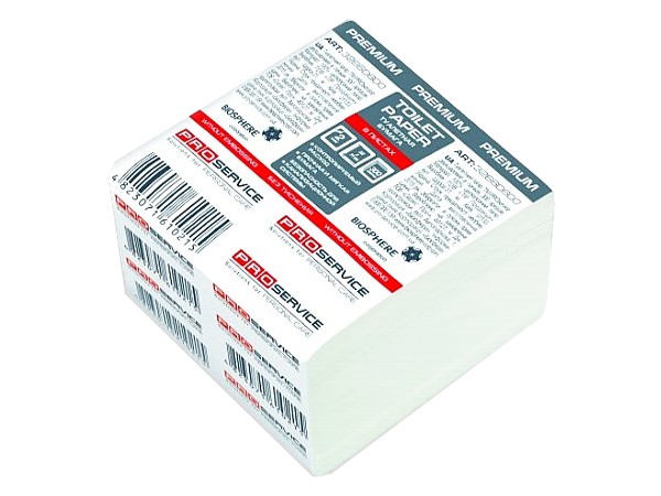 Туалетний папір двошаровий білий в аркушах 300шт Premium PRO 32660600_1