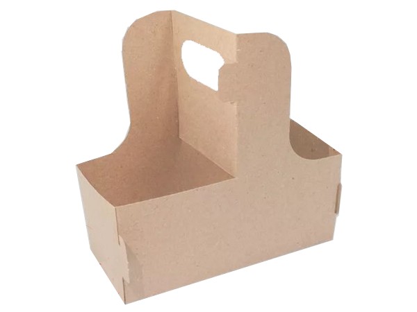 Тримач для стаканів паперових на 2 відділення крафт Євро АПХ 10шт_1