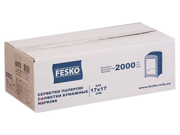 Серветка для діспенсера 17х16,5см біла 2000шт Ruta ds0560_1