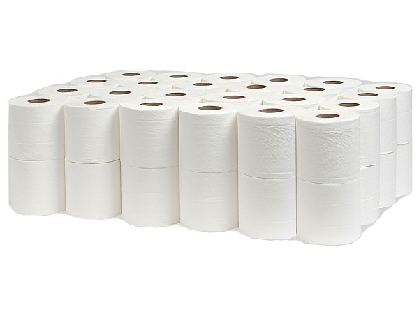 Туалетний папір двошаровий білий 48шт КПК ТР020_1