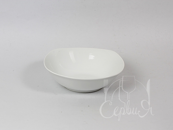 Салатник білий квадратний №6 150мм 250мл NM_3