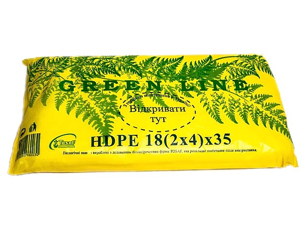 Пакет фасувальний 18х4х35см 10мкр (щільний) Green Line_1