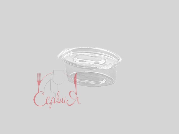 Соусник РЕТ прозор. з кришкою 30мл 100шт 011751_2