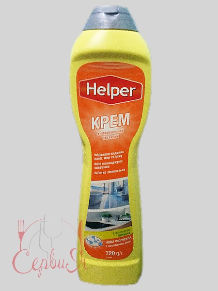Крем для чищення універс. для ванних та кух.поверхонь Лимон 500мл Helper 190700183_2