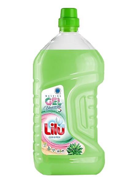 Гель для прання універсал. Алое вера LILU WASHING GEL UNIVERSAL 3л РЕТ пляшка_1