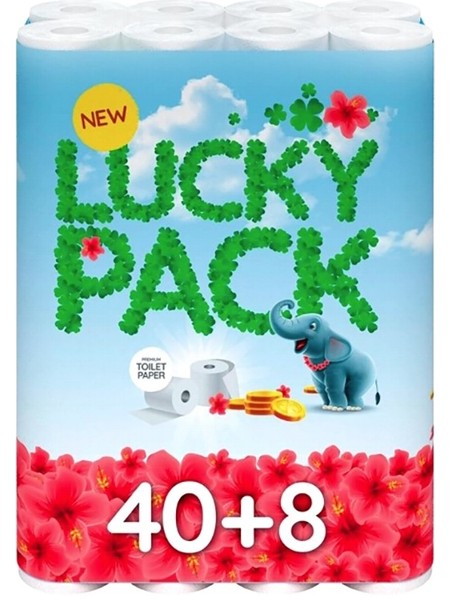 Туалетний папір двошаровий білий Ruta Lucky pack 48шт 400379_1