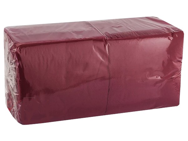 Серветка двошарова бордо 33х33см 200шт NL545 КПК_1