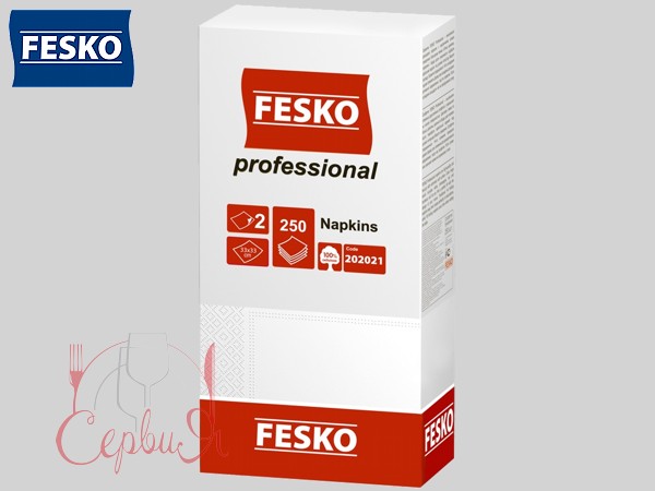 Серветка двошарова біла 32,5х32,5см 250шт Ruta k0542_2