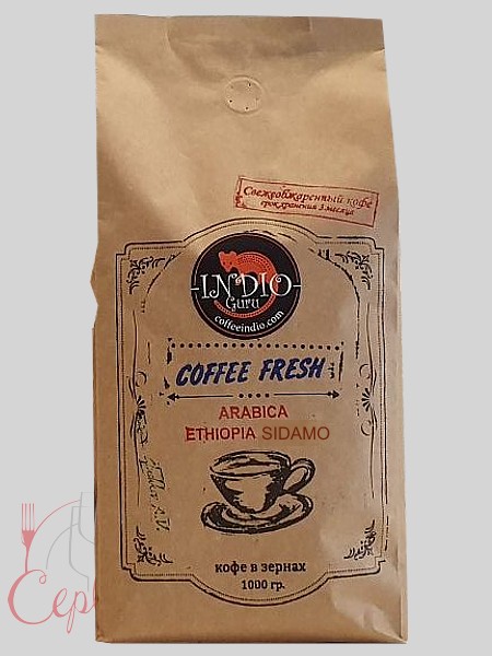 Кава в зернах 1кг Ефіопія Сідамо_2
