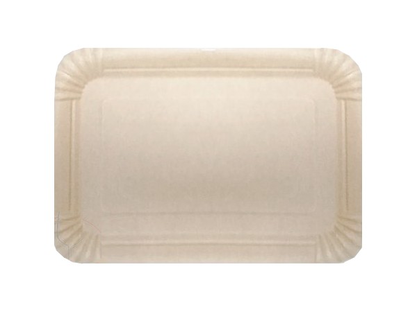 Тарілка картон. 150х220мм крафт 50шт Premium ПП_1