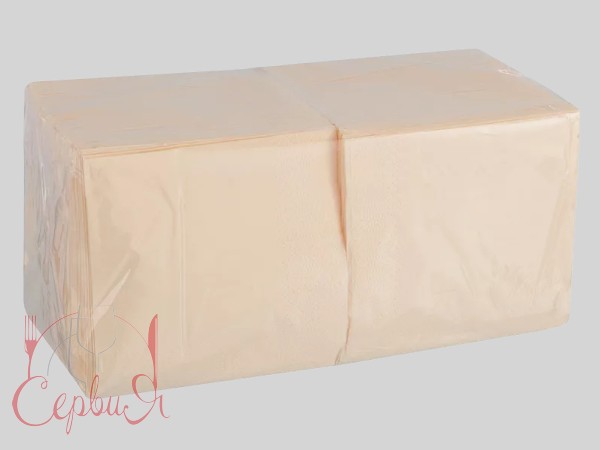 Серветка 1шар барна шампань 24х24см 450шт Є_3