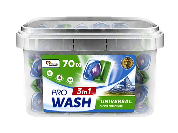 Капсули для прання  PRO WASH 70шт Універсал 4974_1