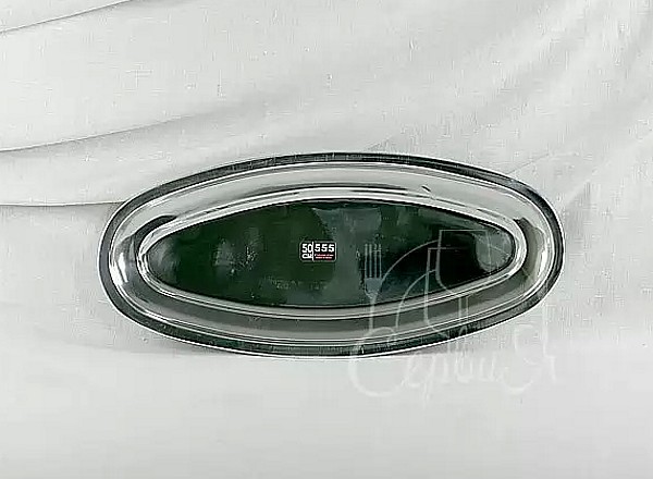 Блюдо овальне металеве 55см_3