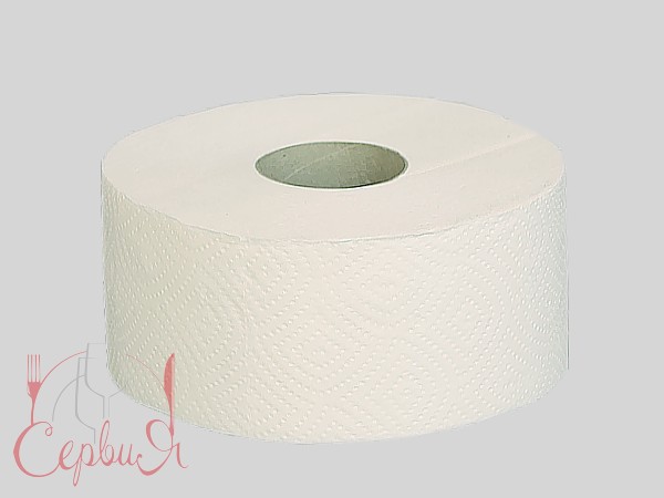 Туалетний папір двошаровий відбілена макул. 190мх9,1см Джамбо Економ ЕTJ001 КПК_2