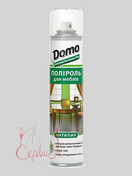 Поліроль для меблів Антипил аерозоль 320мл DOMO 10028_3