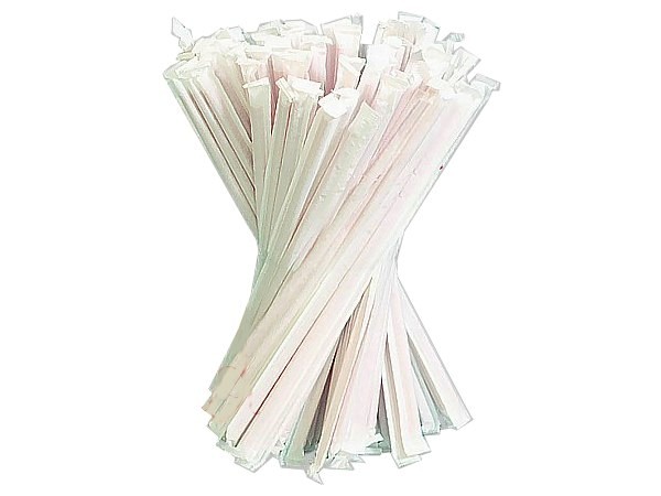 Соломка фреш 21смх6,8мм без згину асорті в інд.упаковці 200шт СП_1