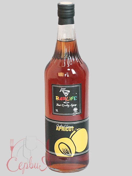 Абрикос сироп 1л Barlife_2