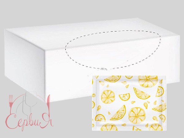 Серветка волога для рук та обличчя в боксі Лимон 80шт PRO 43109500_3